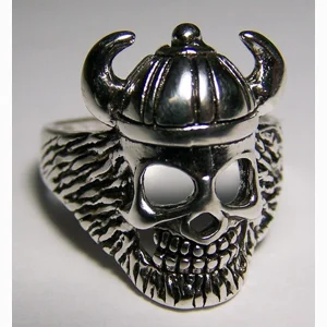 Viking Skull Stainless Steel Ring