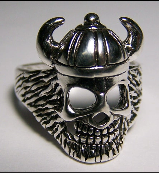 Viking Skull Stainless Steel Ring
