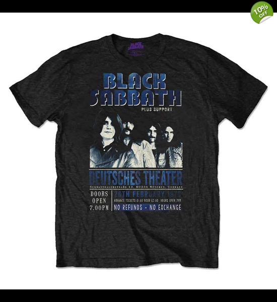 Black Sabbath - Deutsches '73 T-Shirt