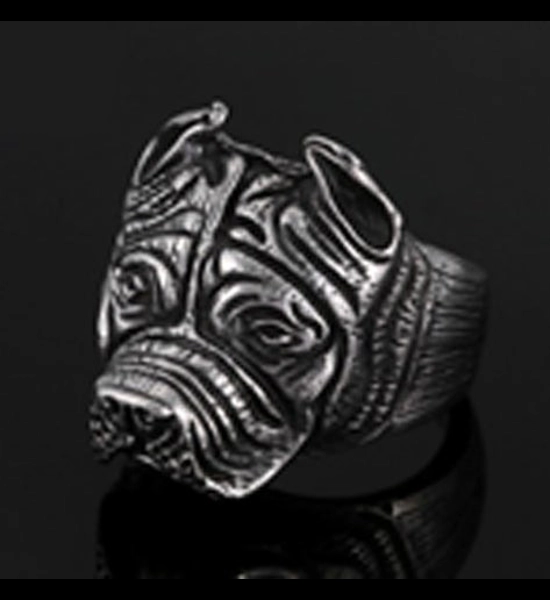 Pitbull Stainless Steel Ring Size 12