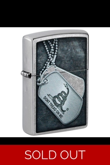 Don't Tread On Me Dog Tag Zippo