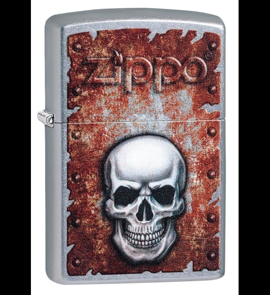 Rusted Skull Zippo