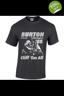 Cliff Burton - Flag Retro T-Shirt