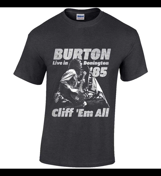 Cliff Burton - Flag Retro T-Shirt