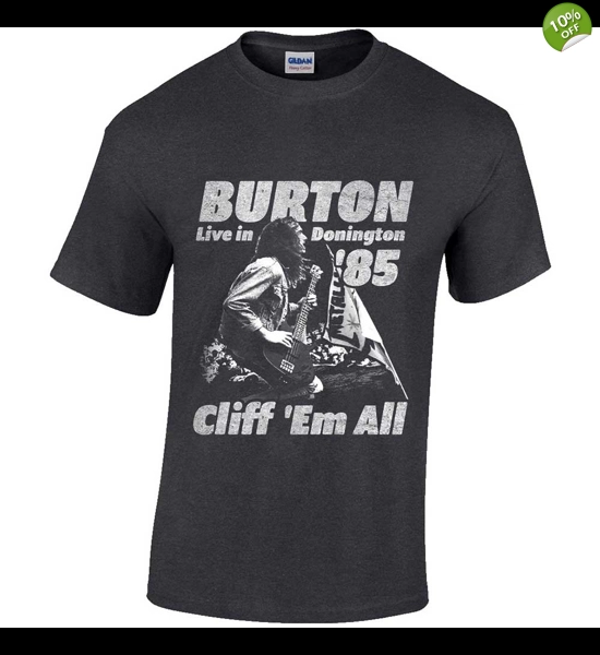 Cliff Burton - Flag Retro T-Shirt