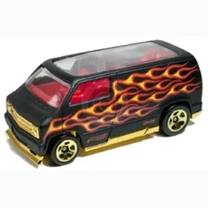 Hot Wheels Heat Fleet- Custom '77 Dodge Van Diecast
