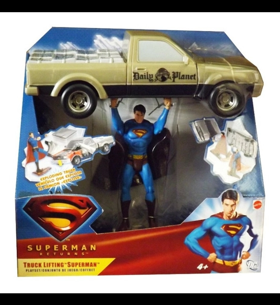 Superman Returns Truck Lifting Superman Figure