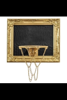 Black Gator Mini Basketball Hoop Decor