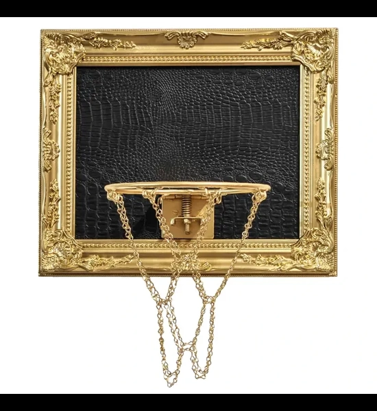 Black Gator Mini Basketball Hoop Decor