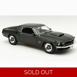 Acme 1969 Ford Mustang Boss 429 Black Jade 1/18 Diecast