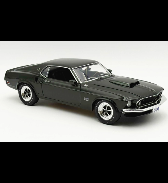 Acme 1969 Ford Mustang Boss 429 Black Jade 1/18 Diecast