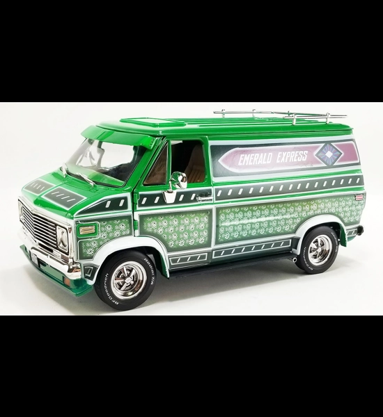 Acme 1974 Chevrolet G-Series Van- Emerald Express 1/18 Diecast