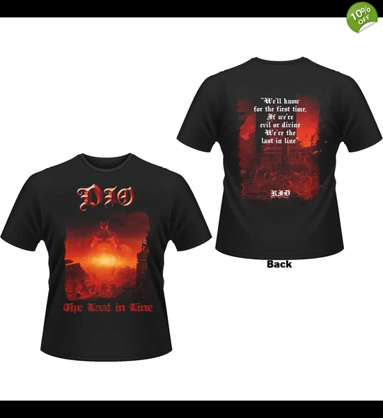 DIO - Last In Line W/Lyric Back Print T-Shirt
