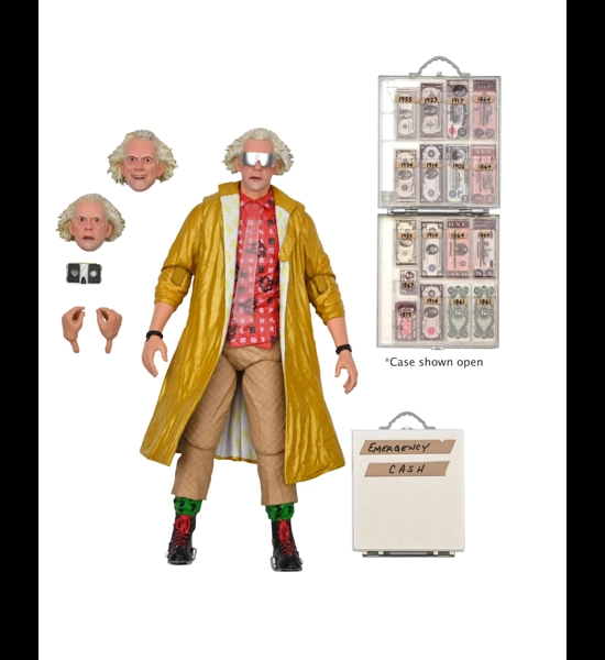 NECA B.T.F. II Ultimate Doc Brown 7" Action Figure