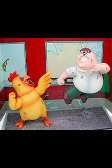 Mezco Family Guy Giant Chicken vs Peter Figures