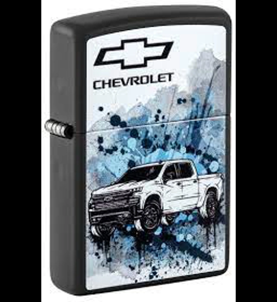 Chevrolet Silverado Black Matte Zippo Lighter