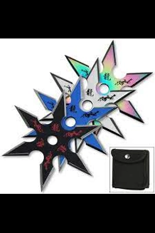 4 PC Ninja Throwing Stars Anime Shuriken Blade
