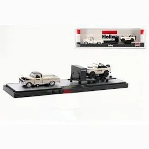 M2 1969 Ford F-100 Ranger Truck & Ford Bronco W/Trailer 1/64 Diecast