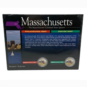 Massachusetts Colorized State Quarter Set