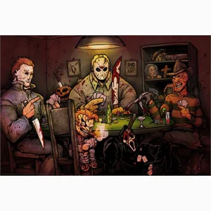 Slashers Poker Table Poster 24
