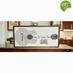 Ozzy - Mama I'm Coming Home Lyrics Guitar Whiteboard Canvas