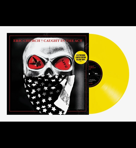 Eric Church - Caught In The Act Live Yellow 2X Vinyl LPs