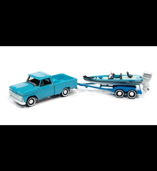 J.L. '65 Chevy Stepside W/Boat & Trailer