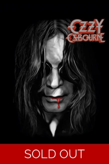 Ozzy Osbourne Blood Lips Fabric Poster 30