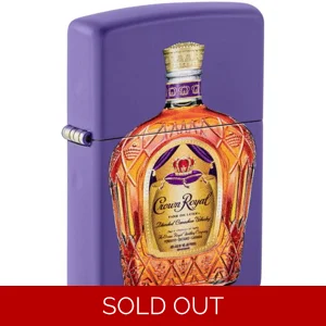 Crown Royal Bottle Purple Matte Zippo Lighter