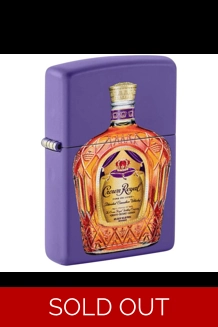 Crown Royal Bottle Purple Matte Zippo Lighter
