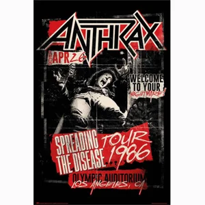 Anthrax Spreading The Disease Poster 24