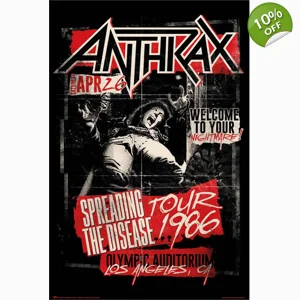 Anthrax Spreading The Disease Poster 24