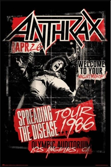 Anthrax Spreading The Disease Poster 24