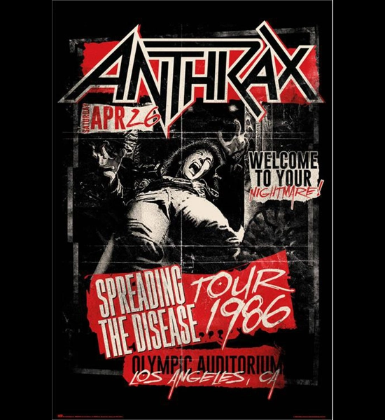 Anthrax Spreading The Disease Poster 24"x36"