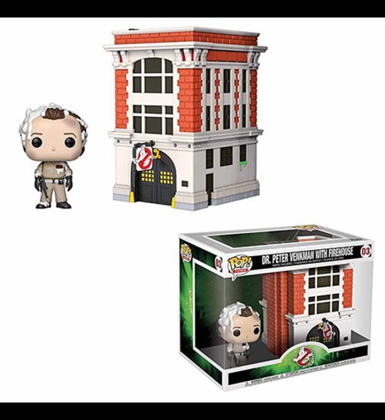 Ghostbusters Peter & Firehouse Funko POP Town