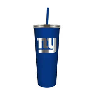 New York Giants 24 oz. Skinny Tumbler W/Straw