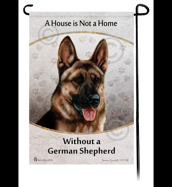 House Not A Home German Shepherd Garden Flag