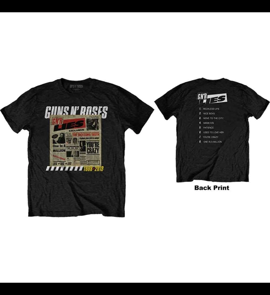 Guns N Roses - Lies Track List T-Shirt