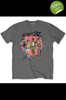 Gorillaz - Group Circle T-Shirt