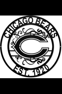Chicago Bears Laser Cut Metal Sign