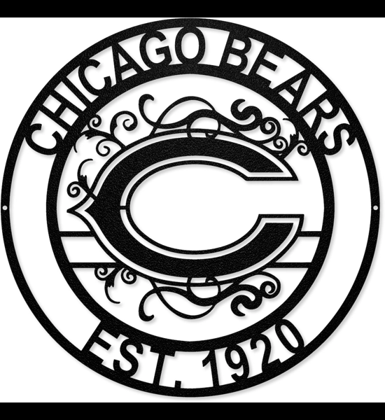 Chicago Bears Laser Cut Metal Sign