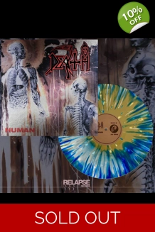 Death - Human WHT/Blue/Gold Vinyl LP
