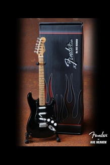 Fender Strat Black Finish Miniature Guitar