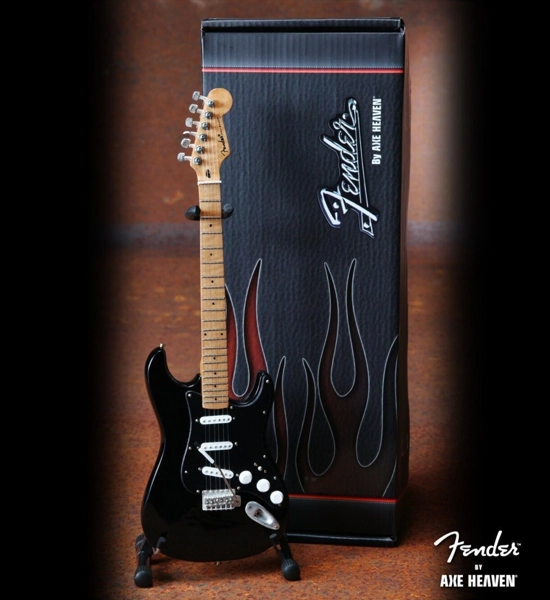 Fender Strat Black Finish Miniature Guitar