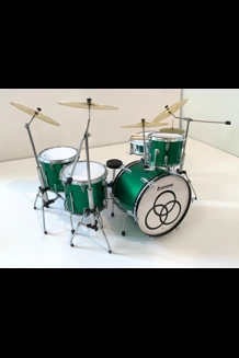 Axe Heaven John Bonham Green Sparkle Drum Kit Replica