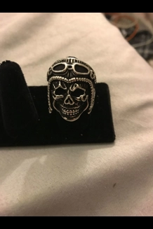 Pilot Skull Ring - SZ 13