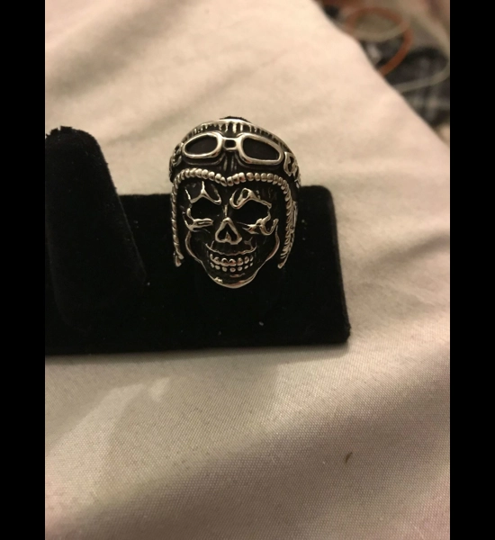 Pilot Skull Ring - SZ 13