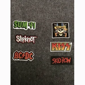6 PC Set of Rock Band Vinyl Stickers