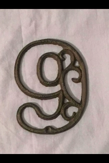 Cast Iron House Number 9