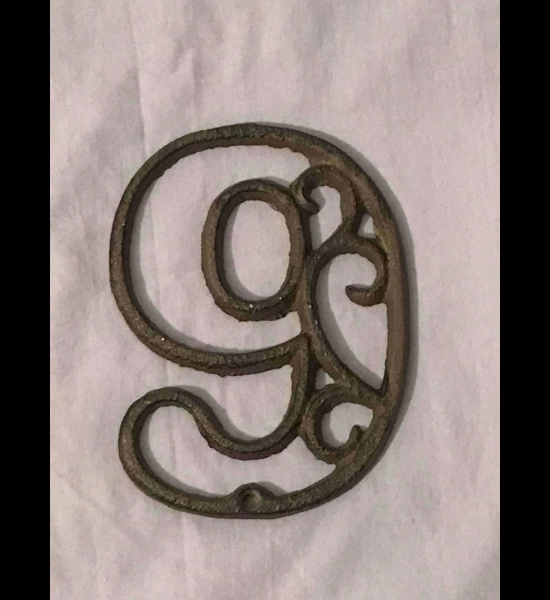 Cast Iron House Number 9